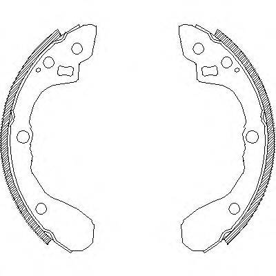 WOKING Z408000 Комплект гальмівних колодок