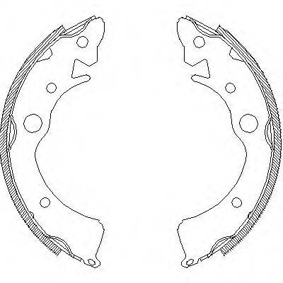 WOKING Z409600 Комплект гальмівних колодок