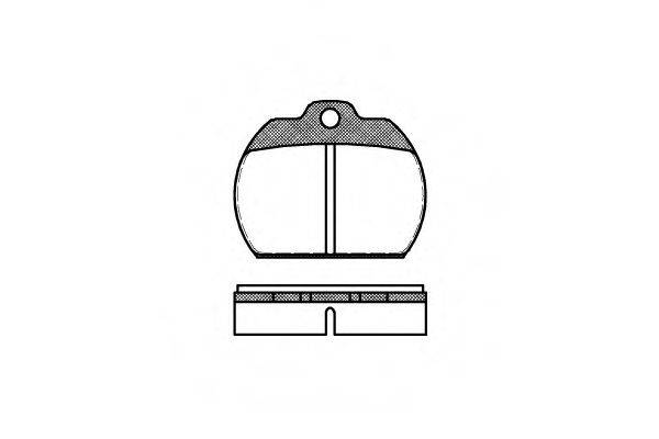 WOKING P182300 Комплект гальмівних колодок, дискове гальмо