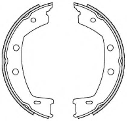 WOKING Z475500 Комплект гальмівних колодок, стоянкова гальмівна система