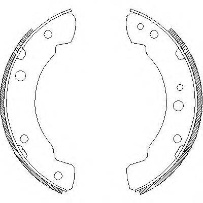 WOKING Z421100 Комплект гальмівних колодок