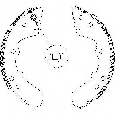 WOKING Z431600 Комплект гальмівних колодок