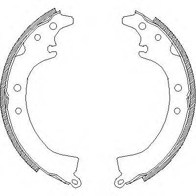 WOKING Z433600 Комплект гальмівних колодок