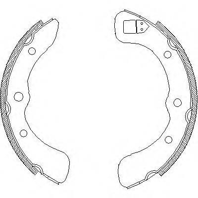 WOKING Z435200 Комплект гальмівних колодок