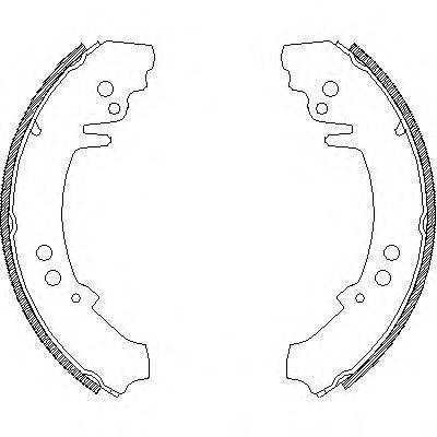 WOKING Z461400 Комплект гальмівних колодок