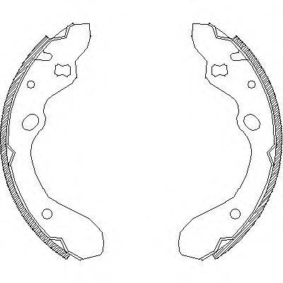 WOKING Z464300 Комплект гальмівних колодок