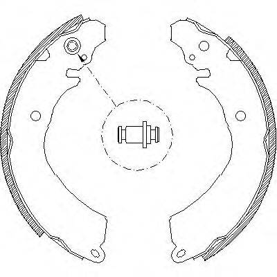 WOKING Z464601 Комплект гальмівних колодок