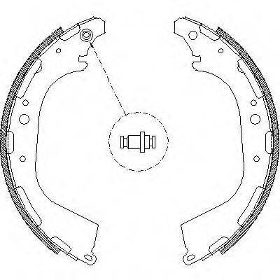 WOKING Z465000 Комплект гальмівних колодок