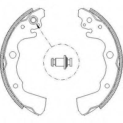 WOKING Z466200 Комплект гальмівних колодок