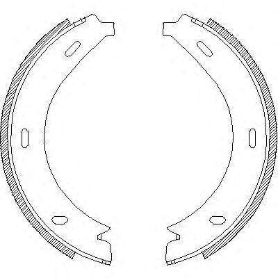 WOKING Z471301 Комплект гальмівних колодок, стоянкова гальмівна система