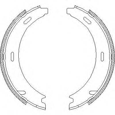 WOKING Z409401 Комплект гальмівних колодок, стоянкова гальмівна система