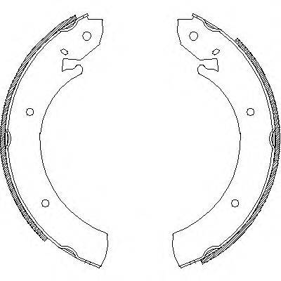 WOKING Z470100 Комплект гальмівних колодок