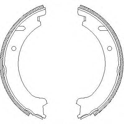 WOKING Z472100 Комплект гальмівних колодок, стоянкова гальмівна система