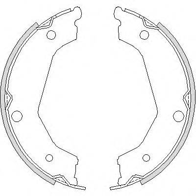 WOKING Z473200 Комплект гальмівних колодок, стоянкова гальмівна система