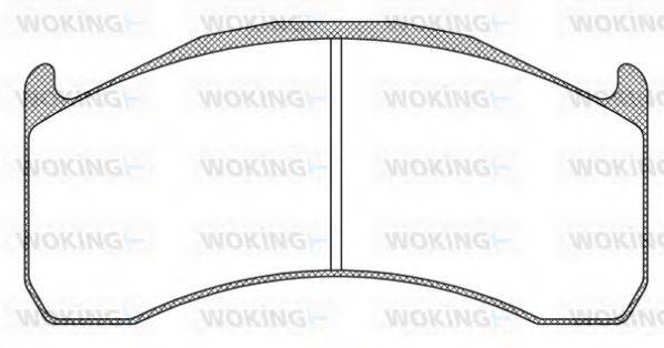 WOKING JSA1172310 Комплект гальмівних колодок, дискове гальмо
