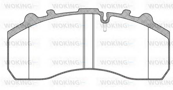 WOKING JSA737310 Комплект гальмівних колодок, дискове гальмо