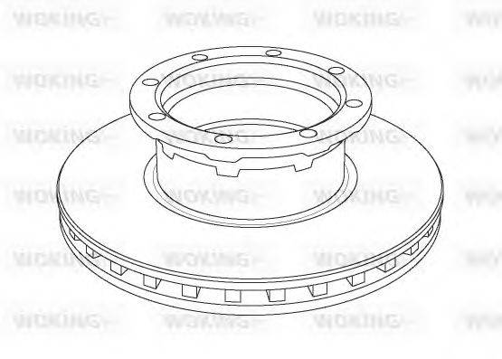 WOKING NSA105620 гальмівний диск