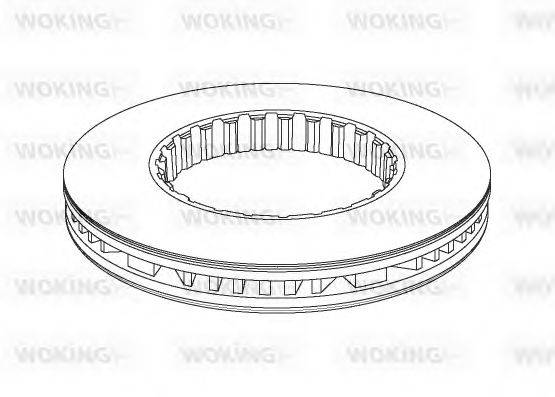 WOKING NSA117720 гальмівний диск