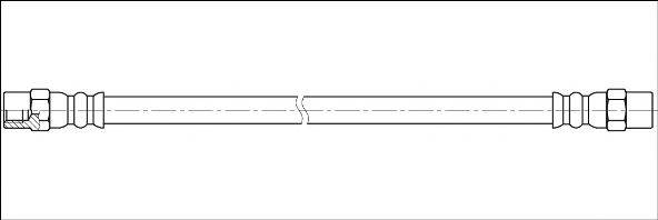 WOKING G190051 Гальмівний шланг