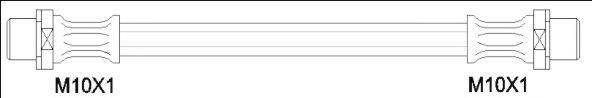 WOKING G190053 Гальмівний шланг