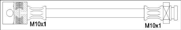 WOKING G190062 Гальмівний шланг