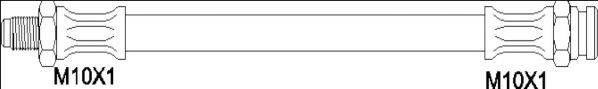 WOKING G190098 Гальмівний шланг
