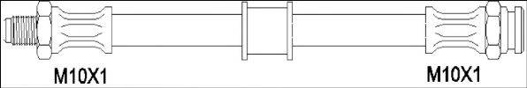 WOKING G190121 Гальмівний шланг