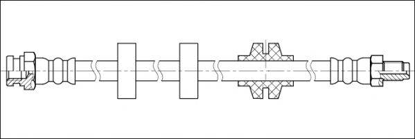 WOKING G190181 Гальмівний шланг