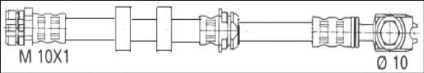 WOKING G190436 Гальмівний шланг