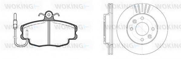 WOKING 8041301 Комплект гальм, дисковий гальмівний механізм