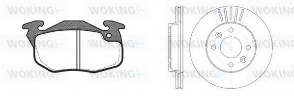 WOKING 8092302 Комплект гальм, дисковий гальмівний механізм