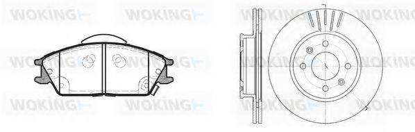 WOKING 8324301 Комплект гальм, дисковий гальмівний механізм