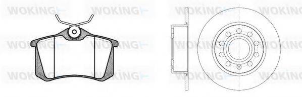 WOKING 8363306 Комплект гальм, дисковий гальмівний механізм