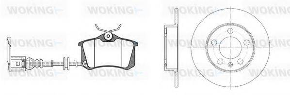 WOKING 8363308 Комплект гальм, дисковий гальмівний механізм