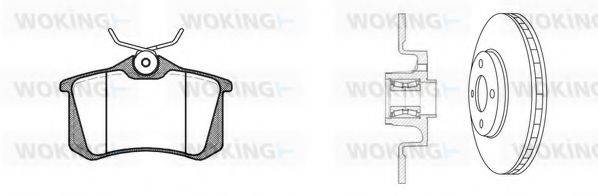 WOKING 8363328 Комплект гальм, дисковий гальмівний механізм