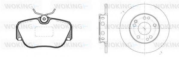 WOKING 8384300 Комплект гальм, дисковий гальмівний механізм