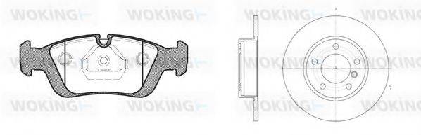 WOKING 8284300 Комплект гальм, дисковий гальмівний механізм