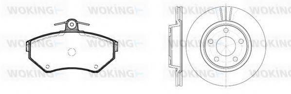 WOKING 8731302 Комплект гальм, дисковий гальмівний механізм