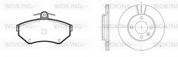 WOKING 8731304 Комплект гальм, дисковий гальмівний механізм