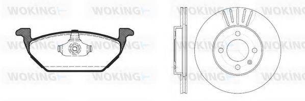 WOKING 8733303 Комплект гальм, дисковий гальмівний механізм