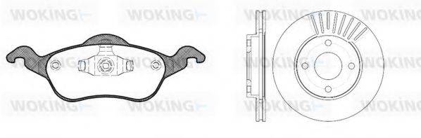WOKING 8791300 Комплект гальм, дисковий гальмівний механізм