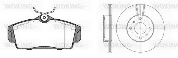 WOKING 8604301 Комплект гальм, дисковий гальмівний механізм