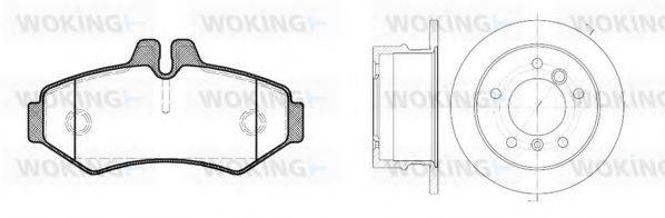 WOKING 8633300 Комплект гальм, дисковий гальмівний механізм