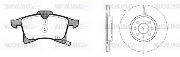 WOKING 81136302 Комплект гальм, дисковий гальмівний механізм