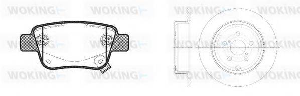 WOKING 81147300 Комплект гальм, дисковий гальмівний механізм