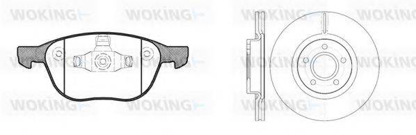 WOKING 81182301 Комплект гальм, дисковий гальмівний механізм