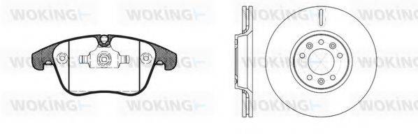 WOKING 81319301 Комплект гальм, дисковий гальмівний механізм