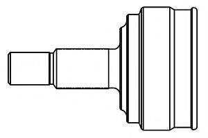 GSP 817051 Шарнірний комплект, приводний вал