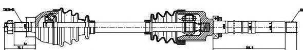 GSP 210007 Приводний вал