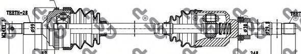 GSP 210084 Приводний вал